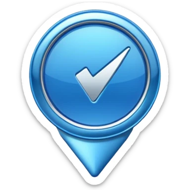 blue Verification badge for tiktok  sticker