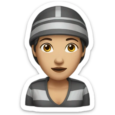 female prisoner sticker