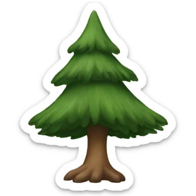 Pine tree sticker