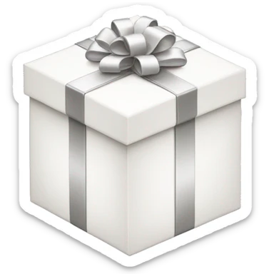 white dior gift box  sticker