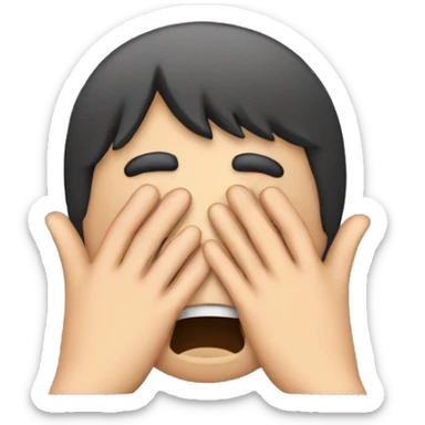 Face palm emoji sticker
