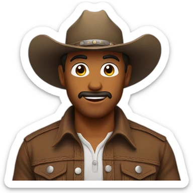 with cowboy sticker
