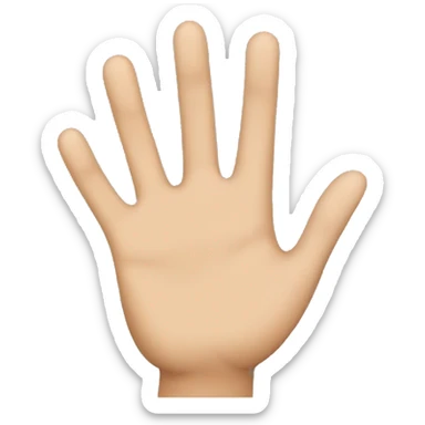 Female hand waving sticker