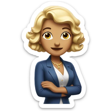 Rosie in a casino  sticker