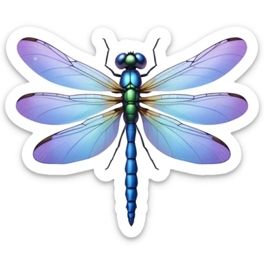 Periwinkle Dragonglfly emoji sticker