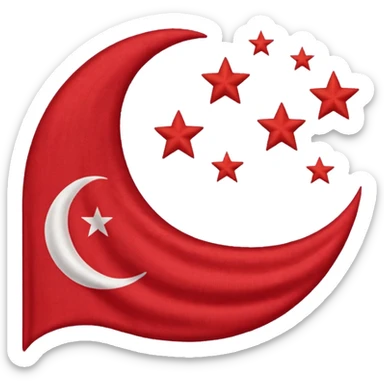 Singapore flag sticker