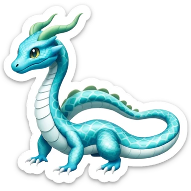 Seviper-Dragonair-Dratini-hybrid, full body, 4 legs sticker