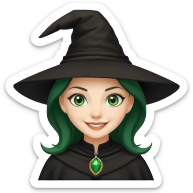 Samantha the witch sticker