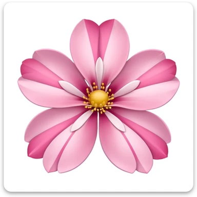 sakura flower with chevron border sticker