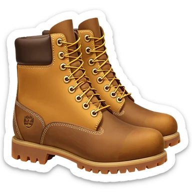Сделай пару ботинок Timberland в классической расцветке sticker
