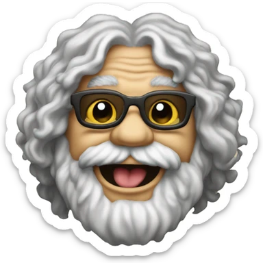 bufo jerry garcia sticker