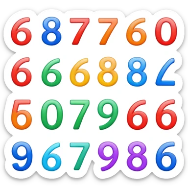 Six seven meme sticker