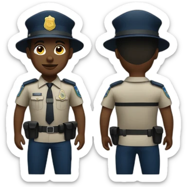 afrikan police sticker