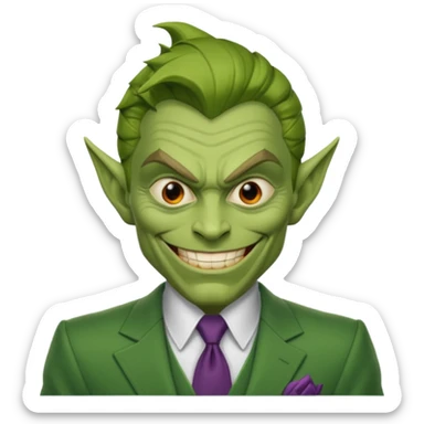 Green goblin's Spiderman  sticker