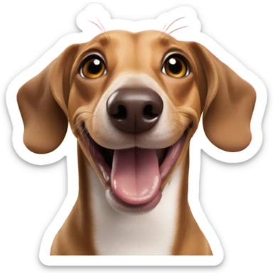 weiner dog saying happy new year  sticker