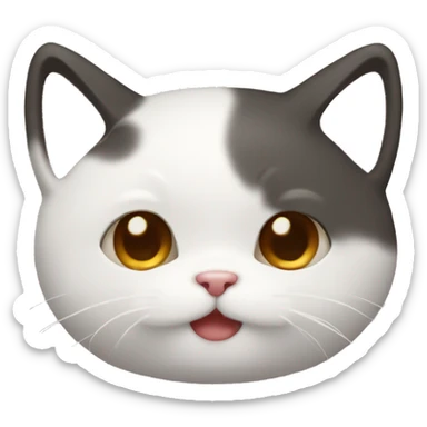 Cute kaomoji of cat  sticker