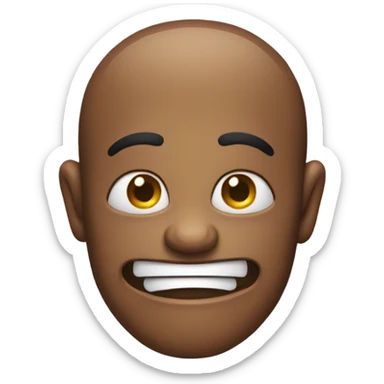 Grimace emoticon sticker