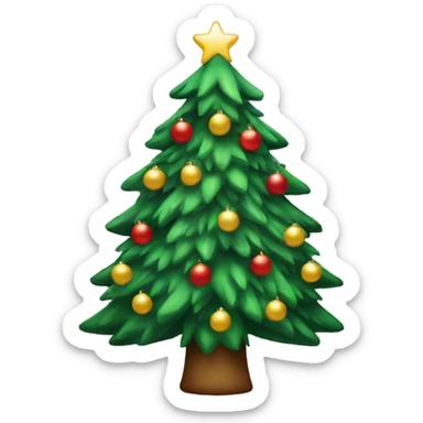 Christmas tree sticker