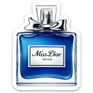 Blue Miss dior perfume sticker