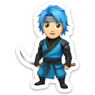 Ninja the streamer with blue hair sticker
