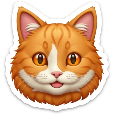 Cat cute emoji sticker