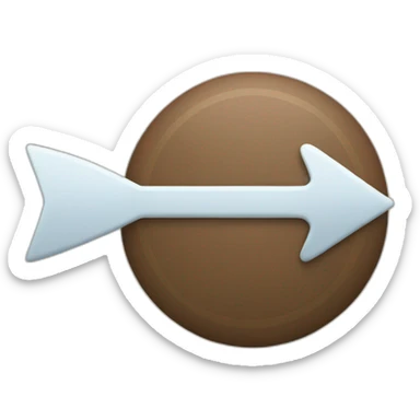 Round with arrow sticker