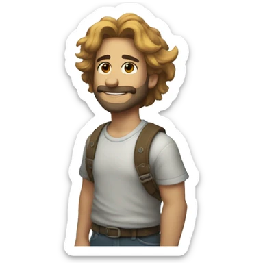 Leon con nubes  sticker