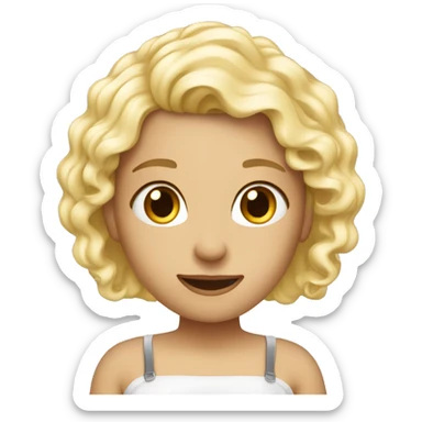 Paar liebe blonde Haare  sticker