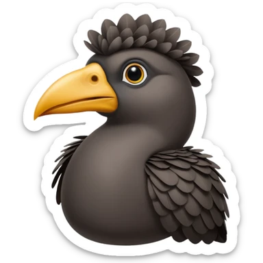 Umbrella bird sticker