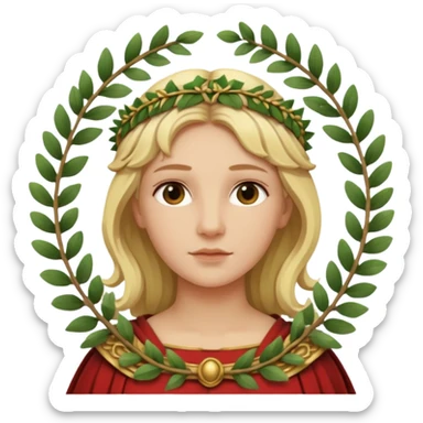 ancient roman woman blonde sticker