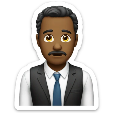 Sad business sticker