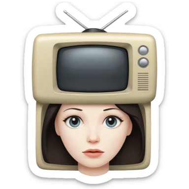 Skivid toilet TV woman from Skividi toilet sticker