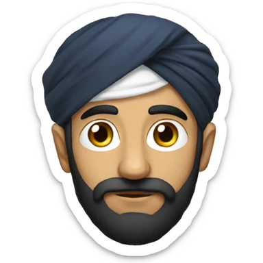 Thinking sardar with lost Girl love sticker