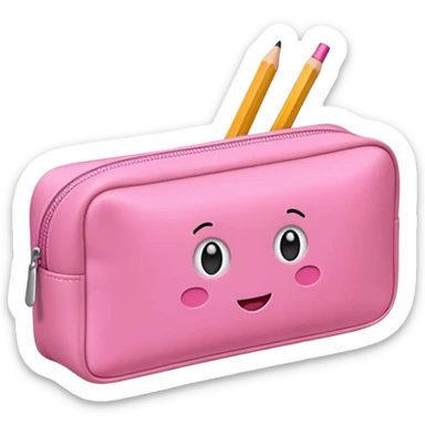pink Pencil Case sticker