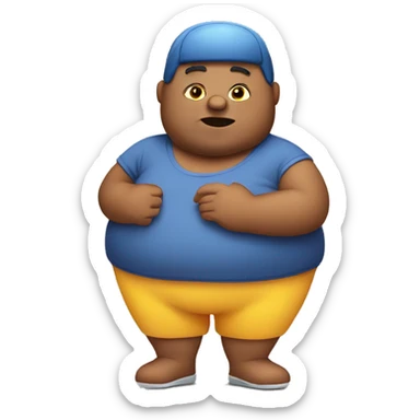 fat person sticker