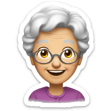 vary happy granny sticker