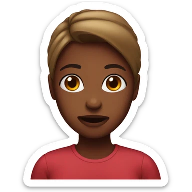 Girl saying period sticker