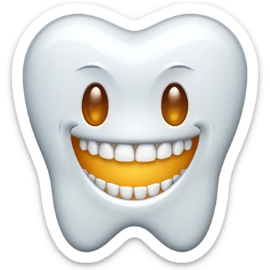 Make the teeth longer sticker