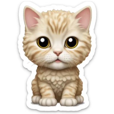Selkirk Rex kitten  sticker