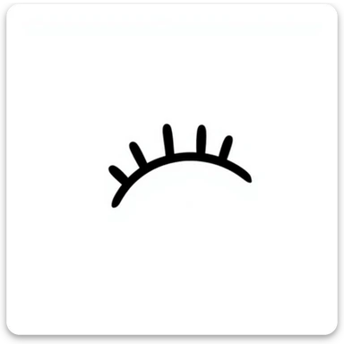 one joined eyelash sticker