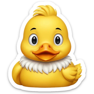 Silly duck sticker