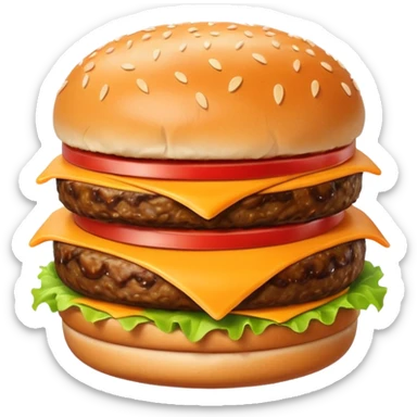 hamburguesa con cheddar sticker