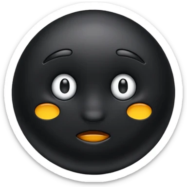 black object sticker