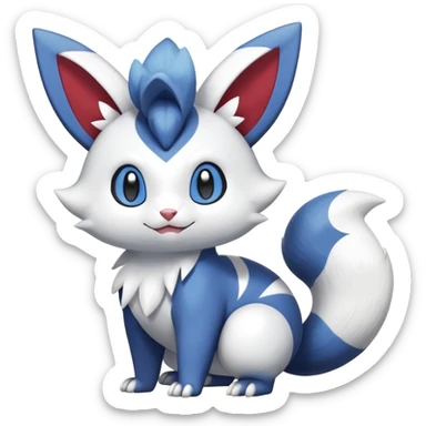 Shiny Furret-Minccino-Meowstic-Zangoose-Hybrid (Full body) sticker