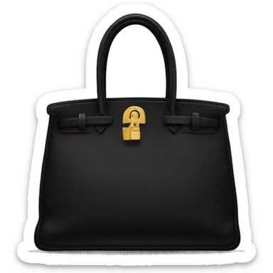Black Hermes Purse  sticker