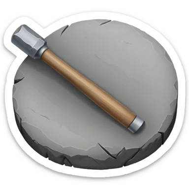 A round hammerstone used for breaking bones or shaping flint.






 sticker