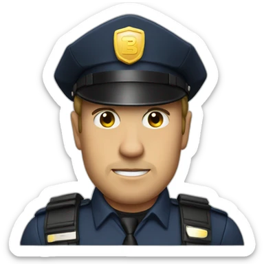 Paul blast mall cop sticker