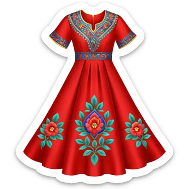 armenian taraz dress sticker