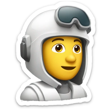 ingeniero con casco blanco  sticker