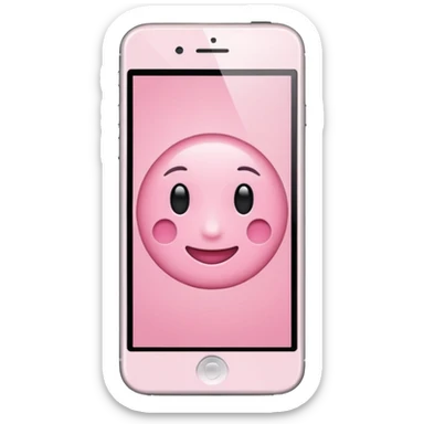 Aesthetic light pink iphone sticker